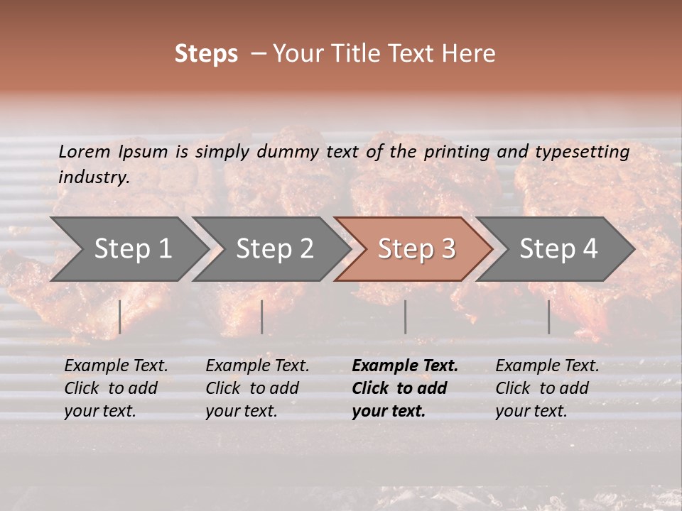 Steak Spices Gas PowerPoint Template