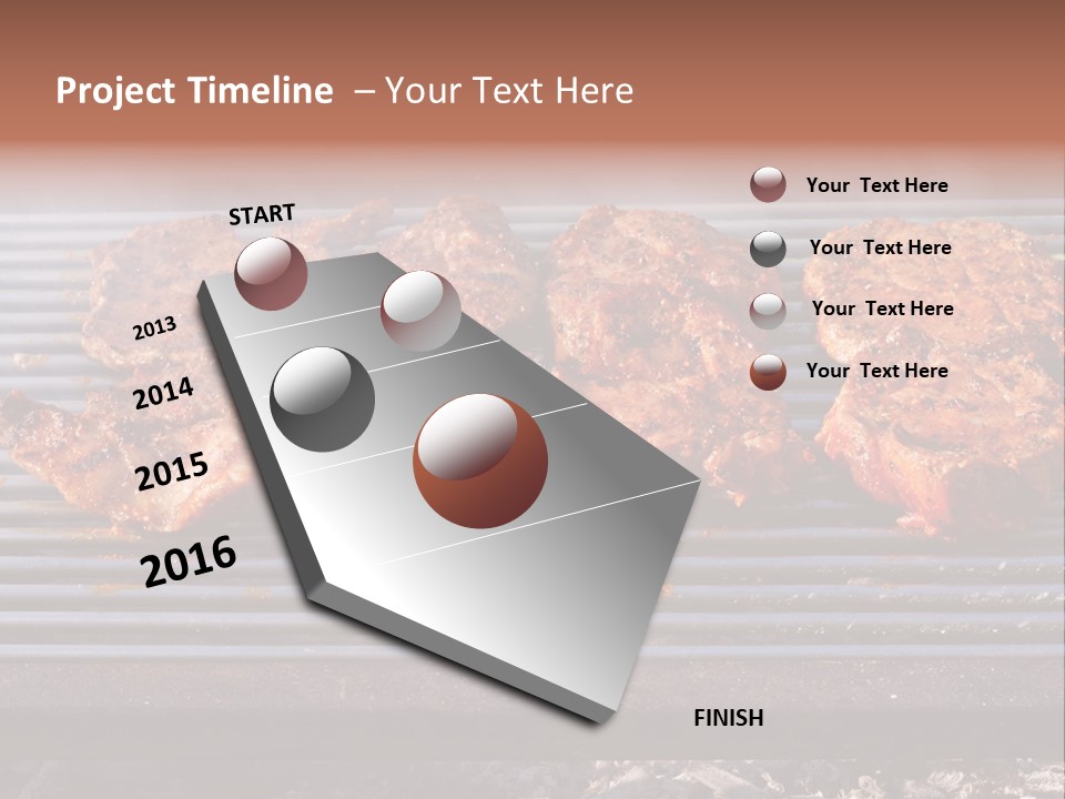 Steak Spices Gas PowerPoint Template