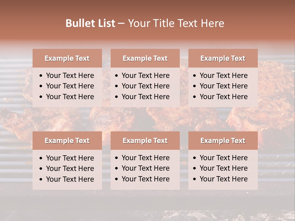 Steak Spices Gas PowerPoint Template