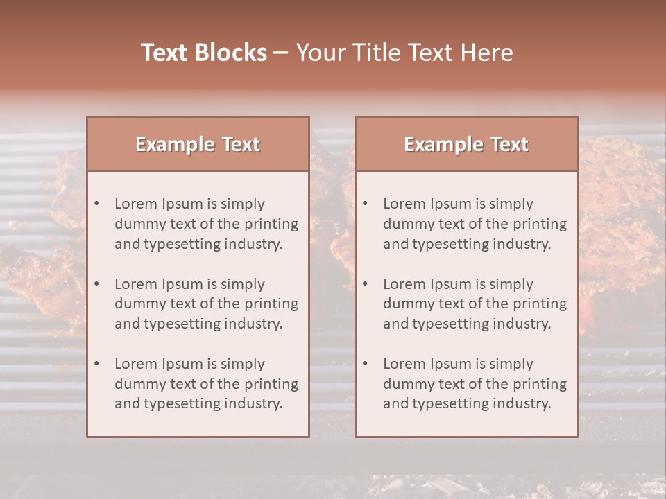 Steak Spices Gas PowerPoint Template