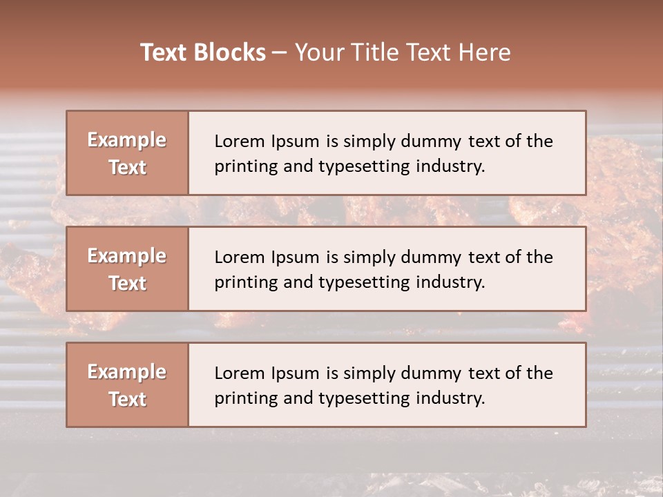 Steak Spices Gas PowerPoint Template
