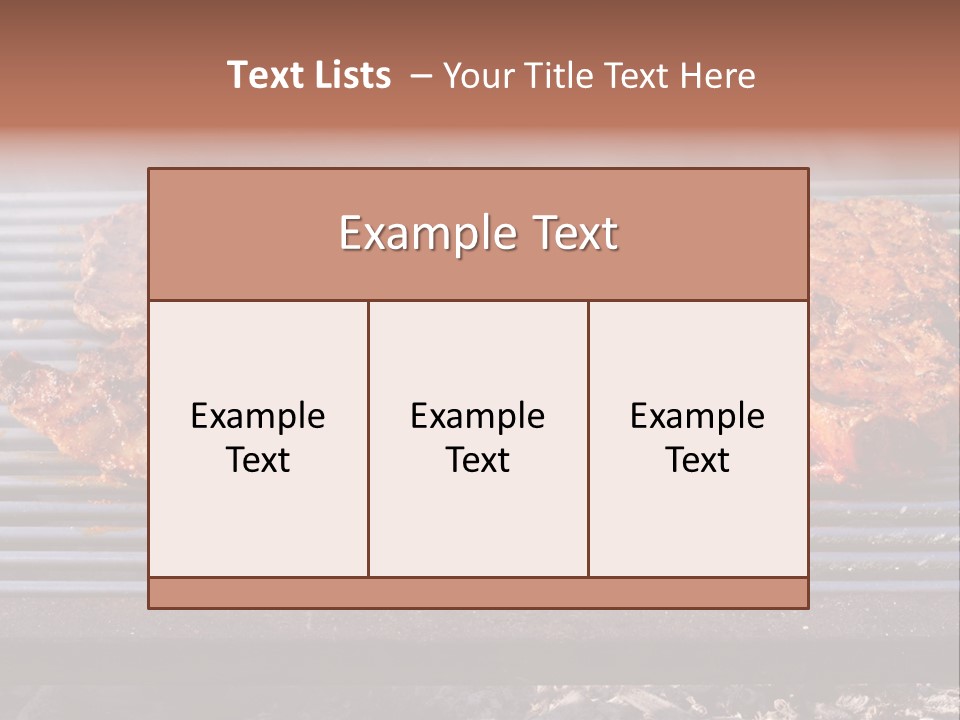 Steak Spices Gas PowerPoint Template