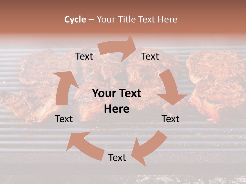 Steak Spices Gas PowerPoint Template