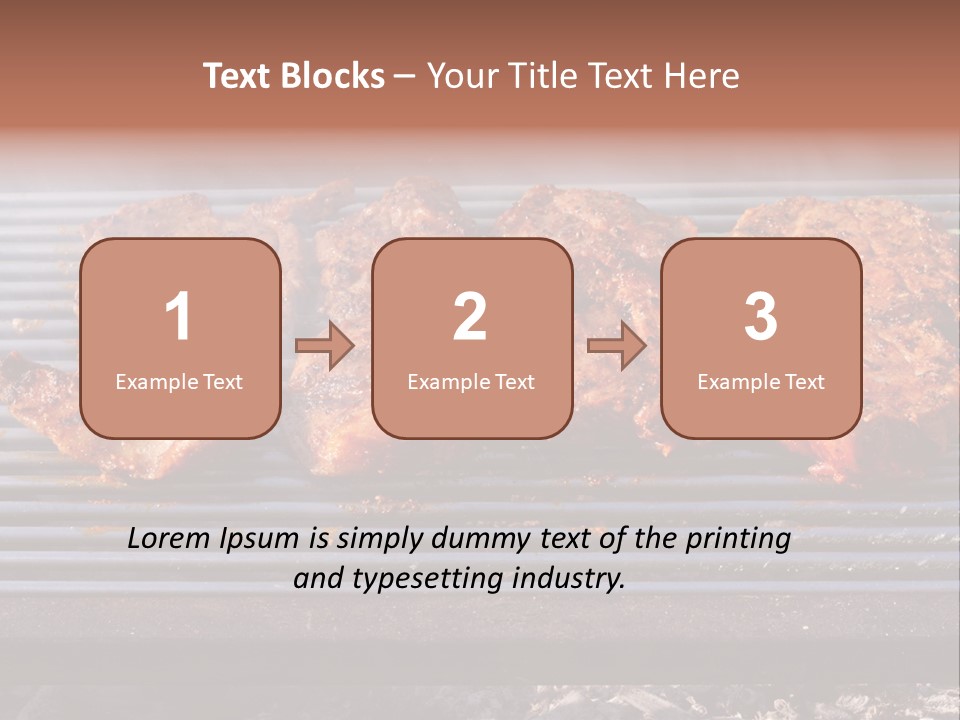 Steak Spices Gas PowerPoint Template