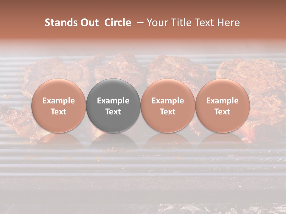 Steak Spices Gas PowerPoint Template