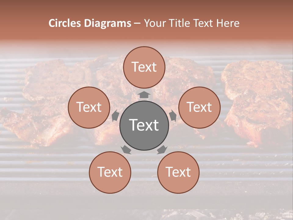Steak Spices Gas PowerPoint Template