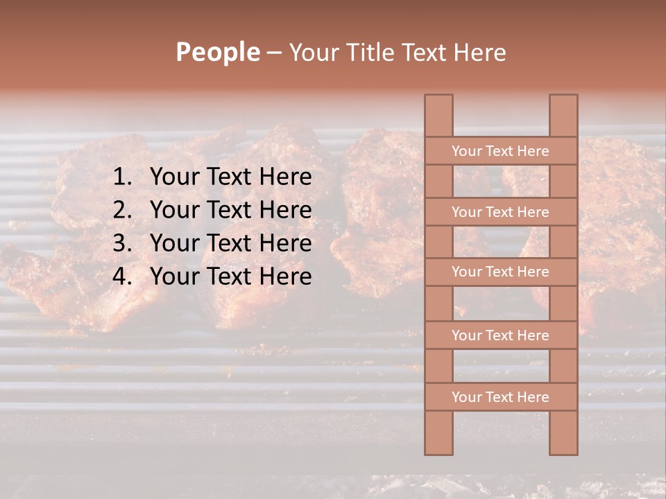 Steak Spices Gas PowerPoint Template