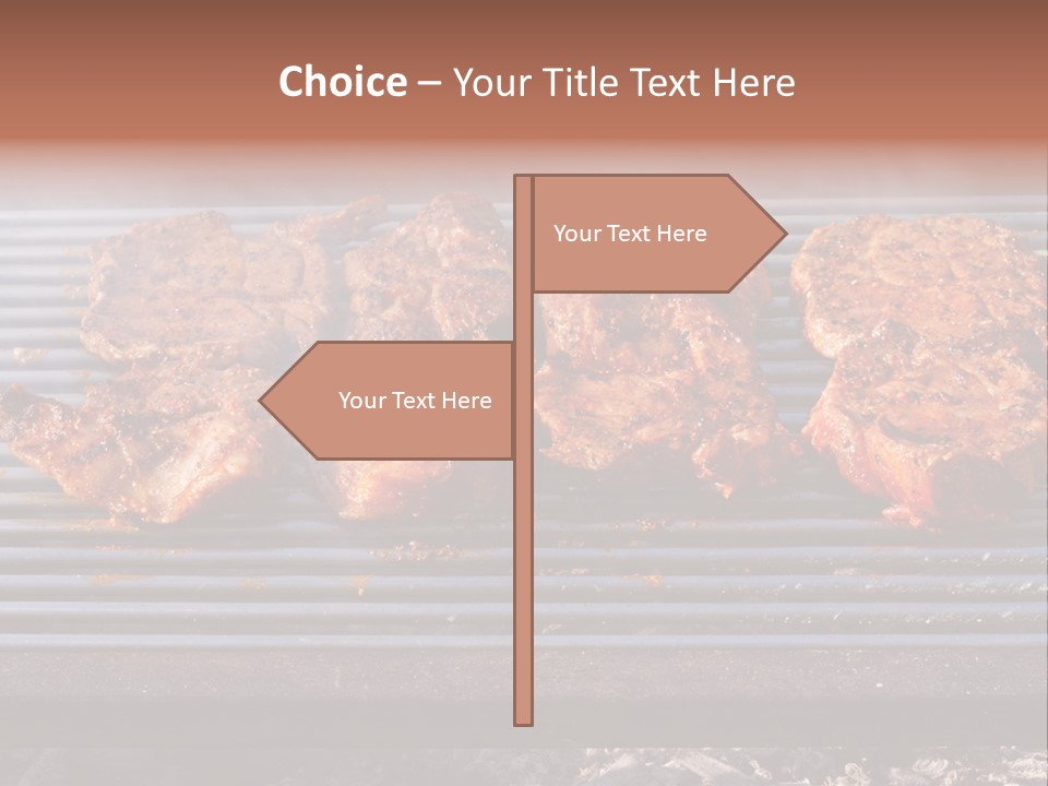 Steak Spices Gas PowerPoint Template