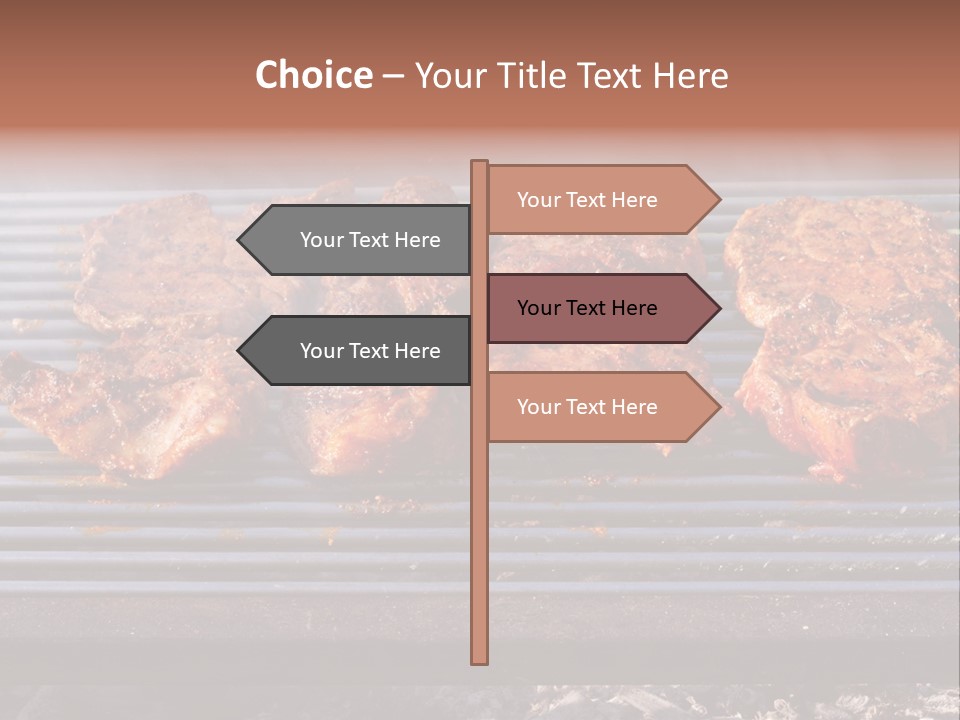 Steak Spices Gas PowerPoint Template
