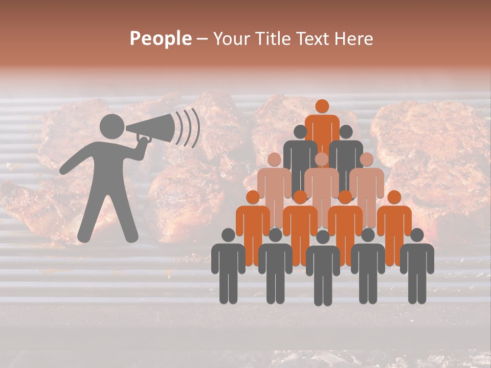 Steak Spices Gas PowerPoint Template