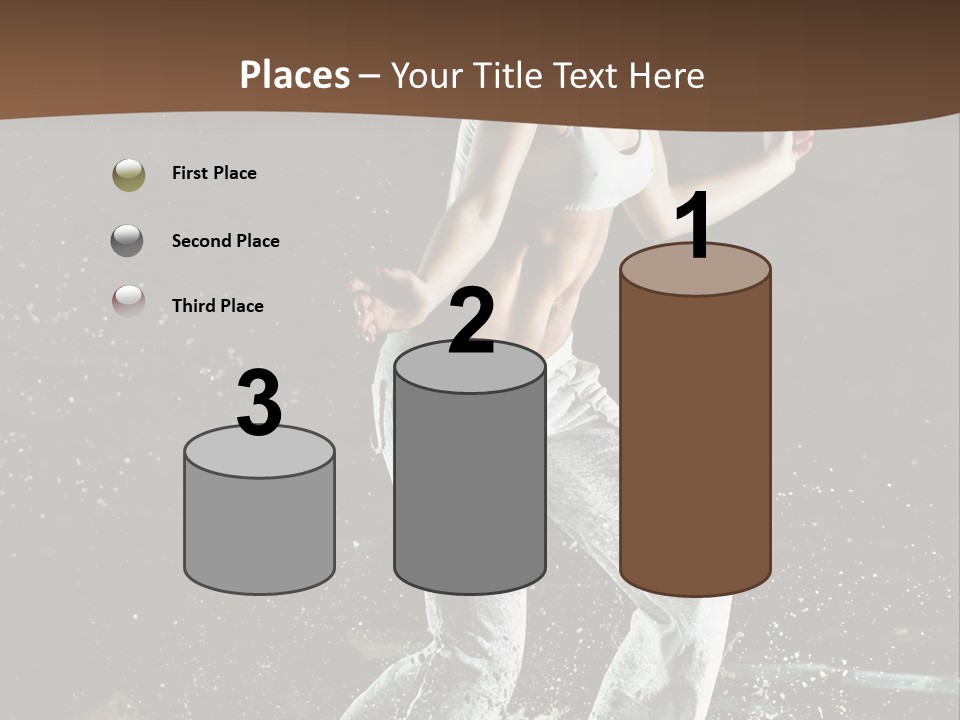 Street Dance Woman PowerPoint Template