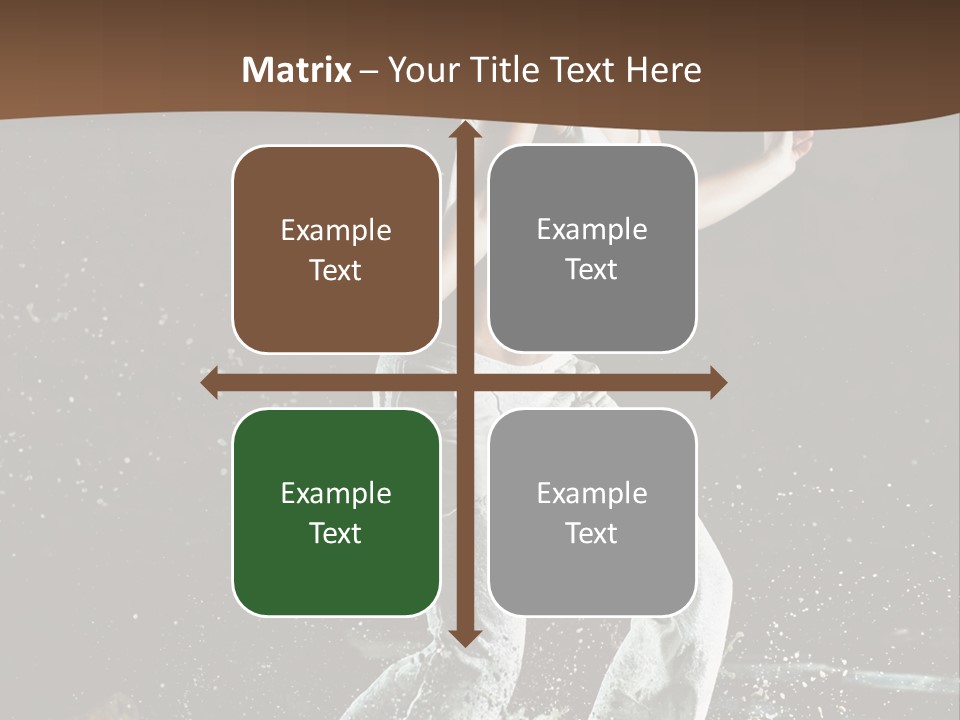 Street Dance Woman PowerPoint Template