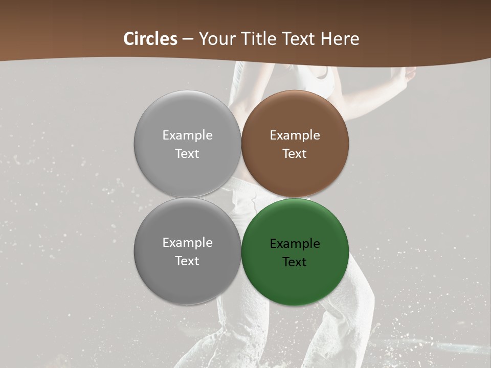 Street Dance Woman PowerPoint Template