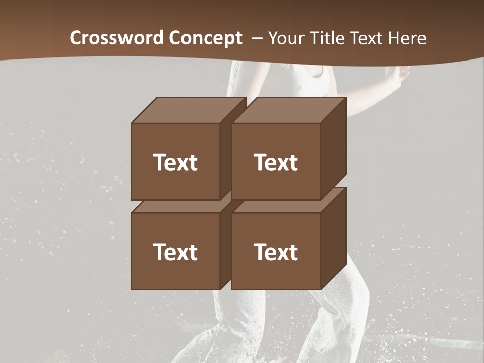 Street Dance Woman PowerPoint Template