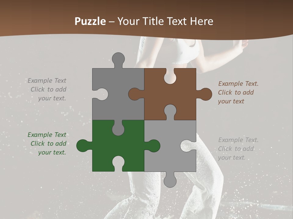 Street Dance Woman PowerPoint Template