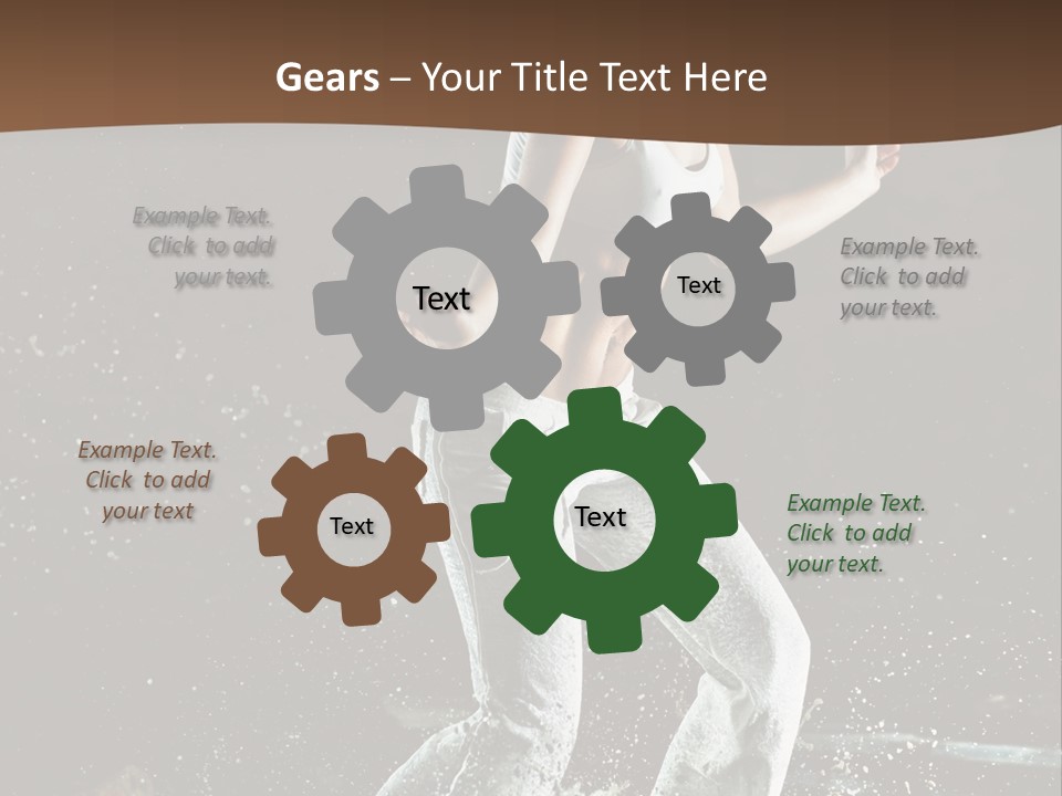 Street Dance Woman PowerPoint Template