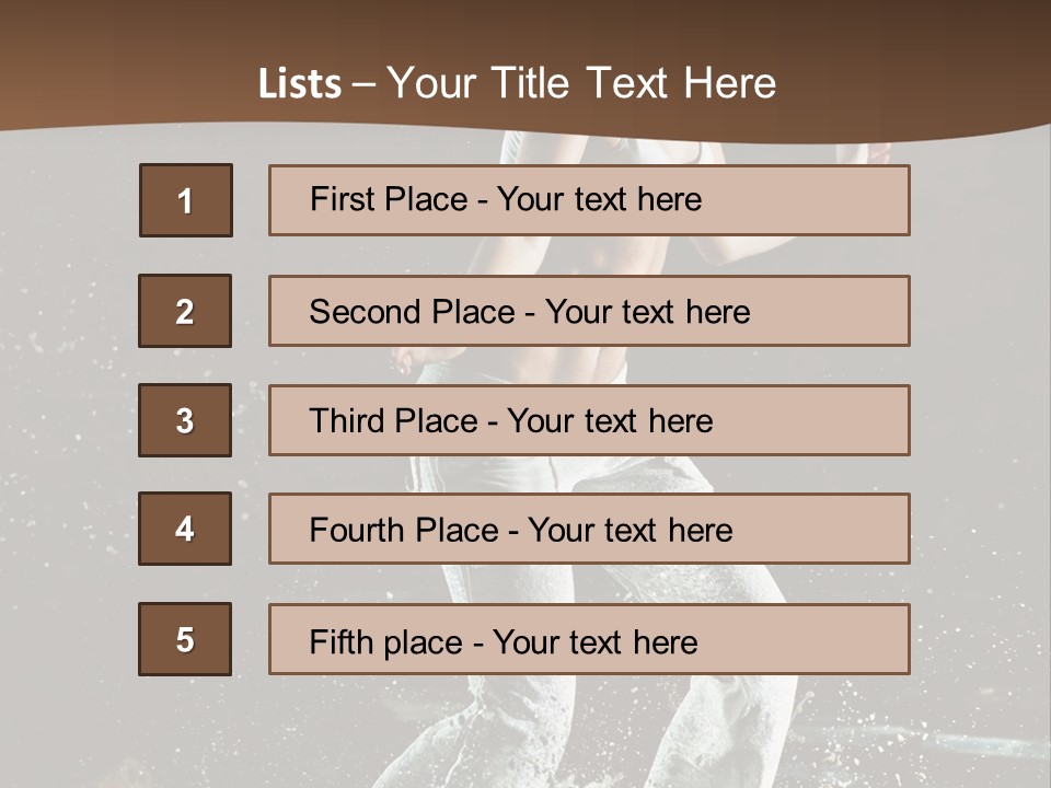 Street Dance Woman PowerPoint Template