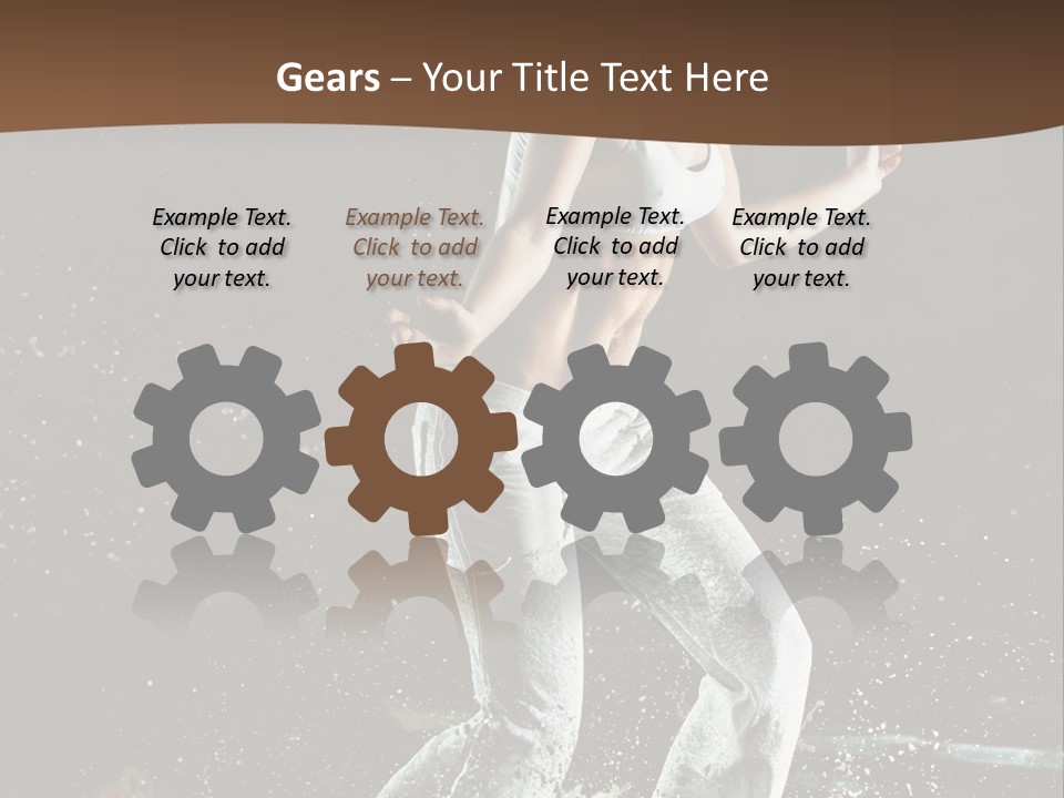 Street Dance Woman PowerPoint Template