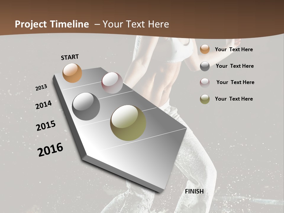 Street Dance Woman PowerPoint Template