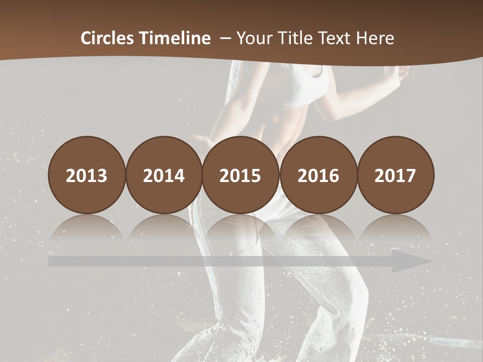 Street Dance Woman PowerPoint Template