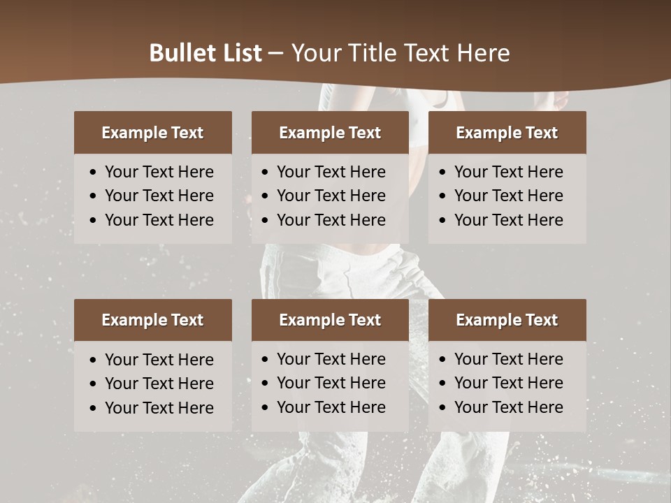 Street Dance Woman PowerPoint Template