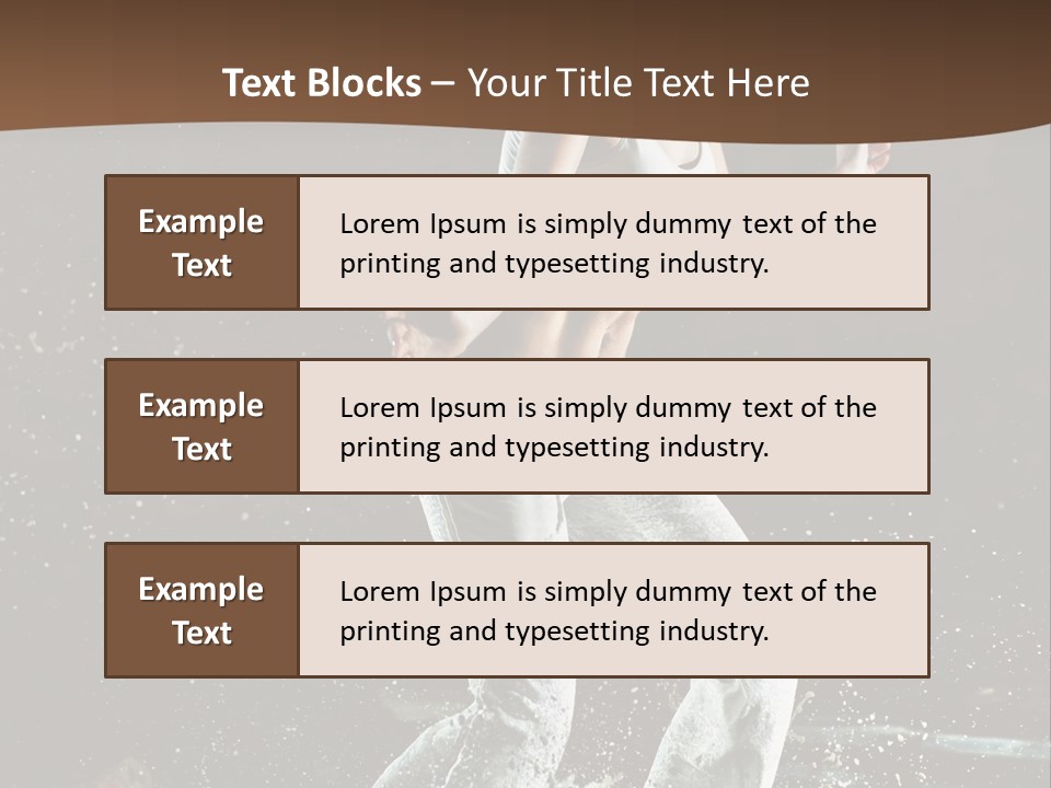 Street Dance Woman PowerPoint Template