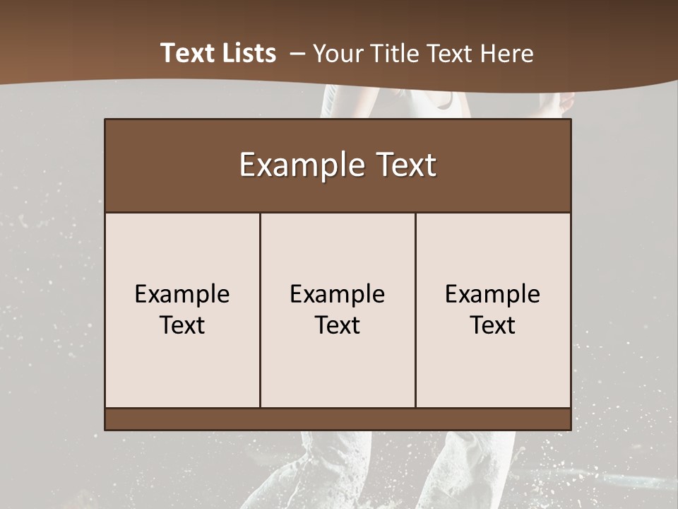 Street Dance Woman PowerPoint Template