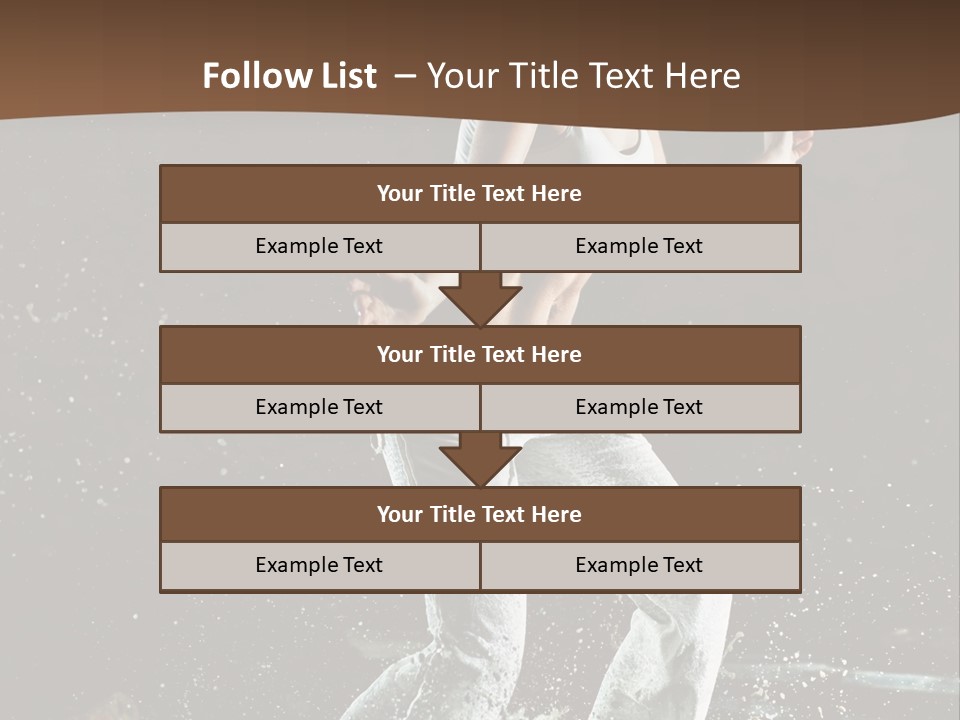 Street Dance Woman PowerPoint Template