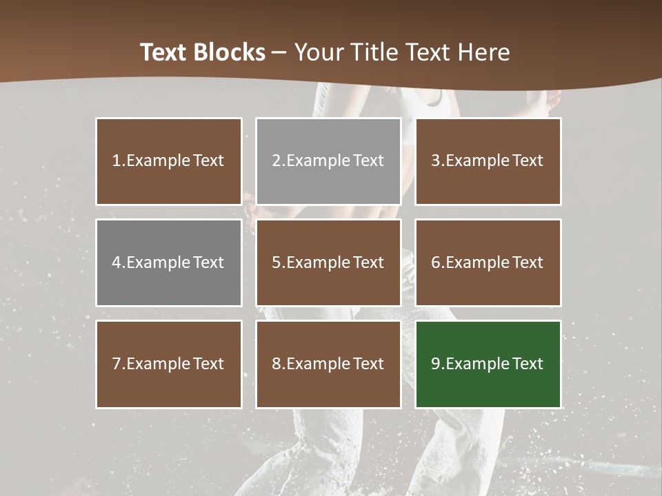 Street Dance Woman PowerPoint Template