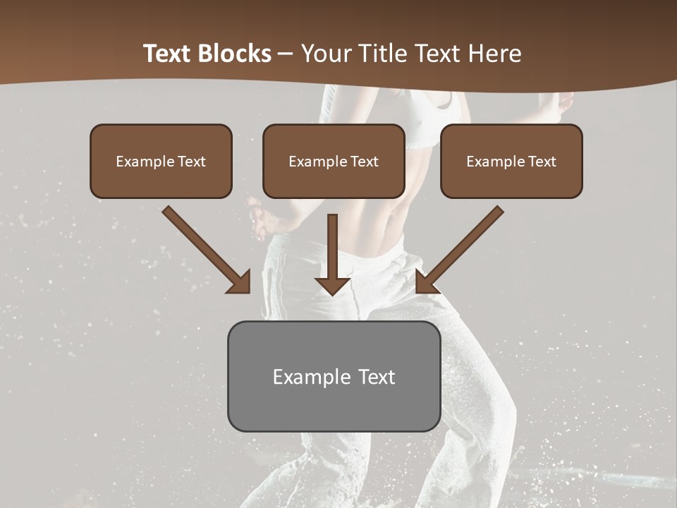 Street Dance Woman PowerPoint Template