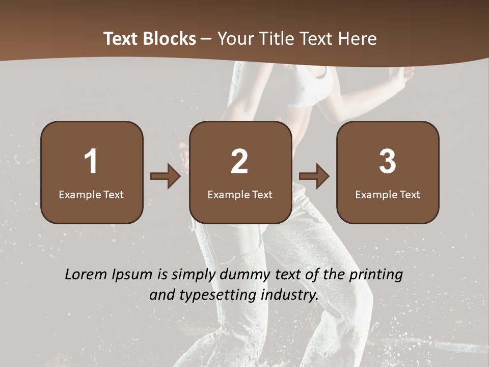 Street Dance Woman PowerPoint Template