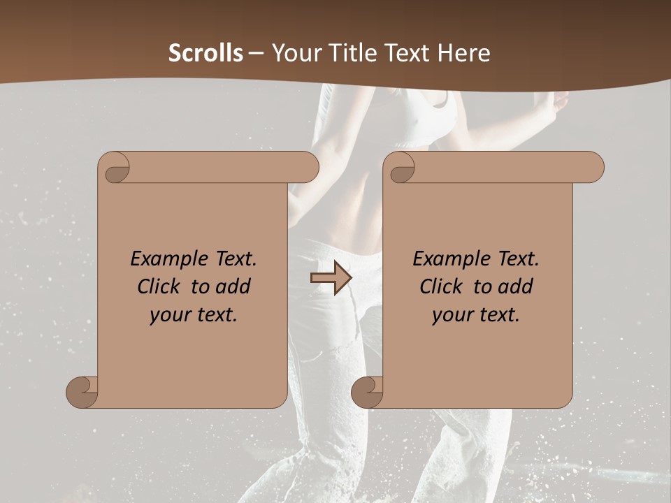 Street Dance Woman PowerPoint Template