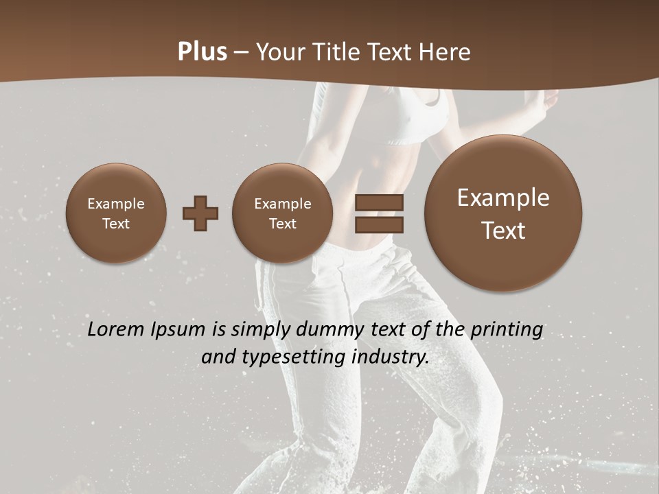 Street Dance Woman PowerPoint Template