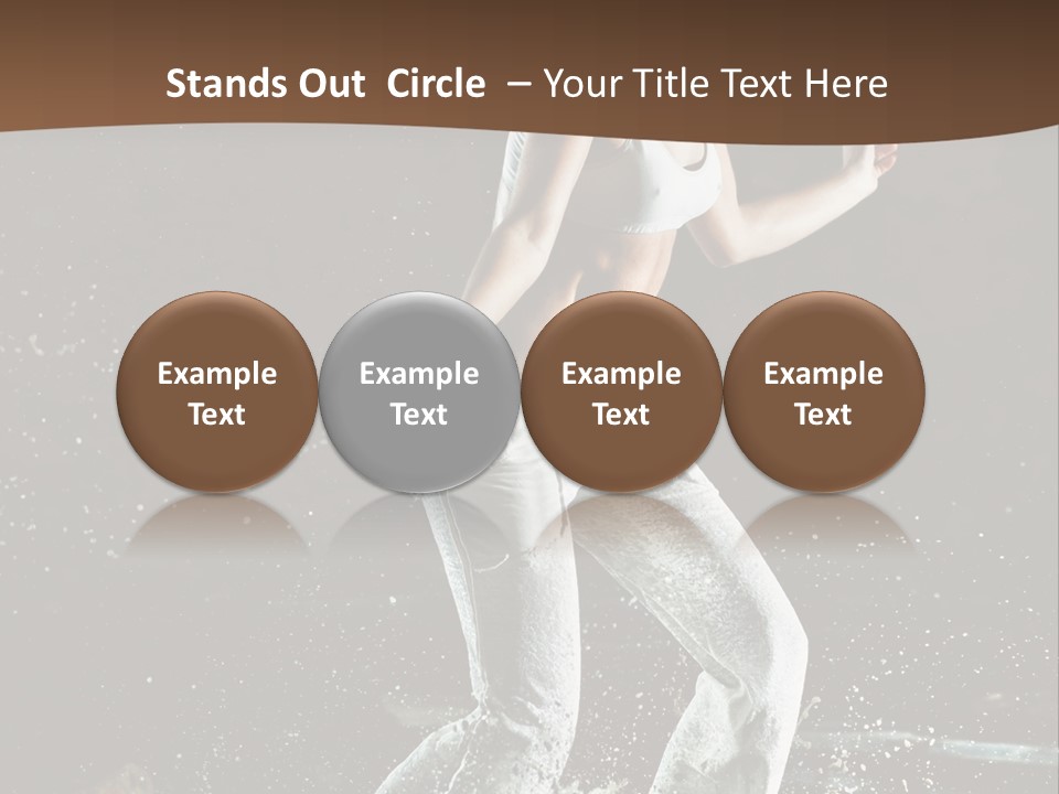 Street Dance Woman PowerPoint Template