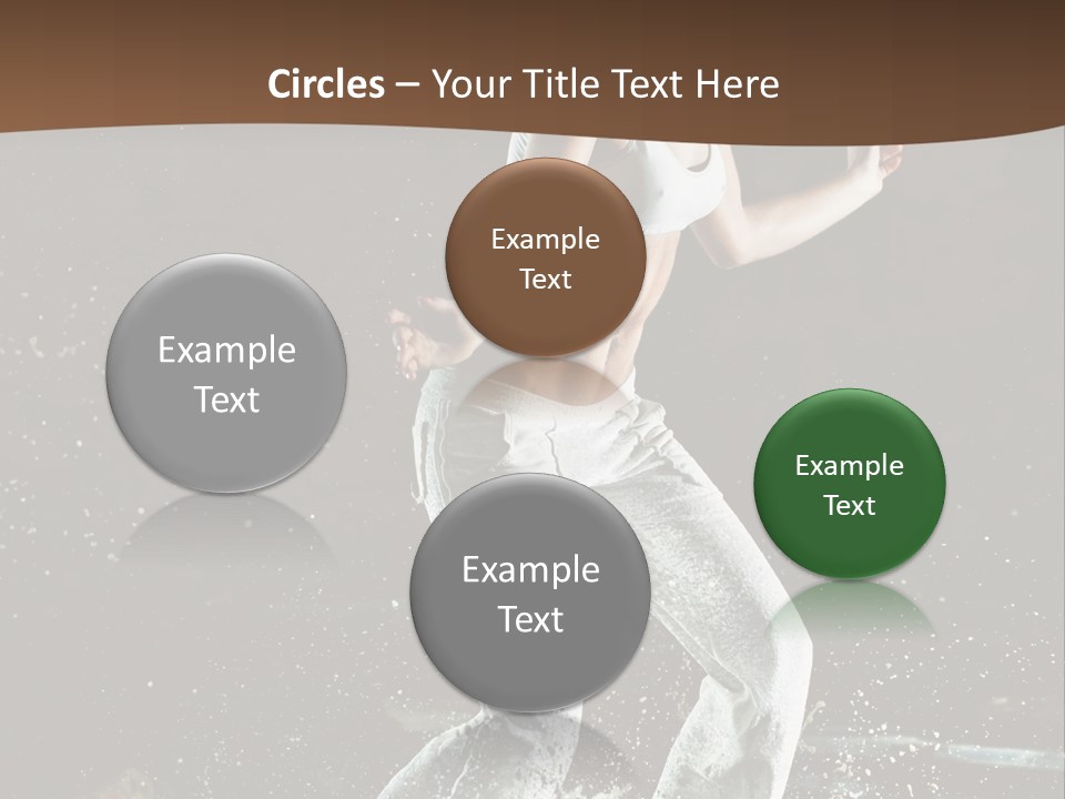 Street Dance Woman PowerPoint Template