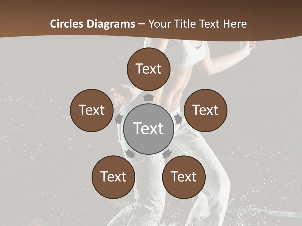 Street Dance Woman PowerPoint Template