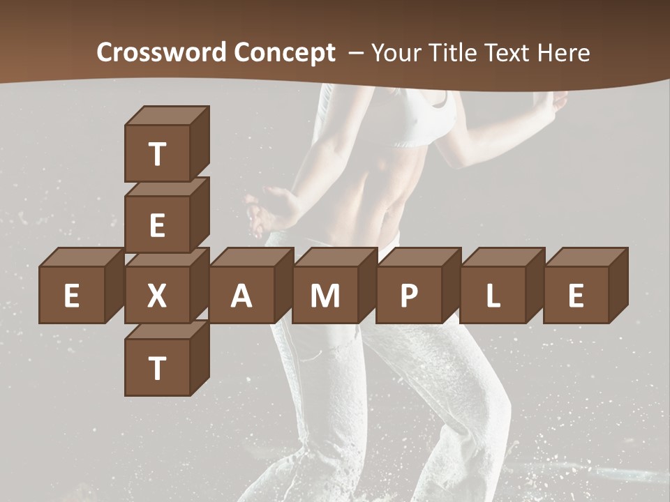 Street Dance Woman PowerPoint Template