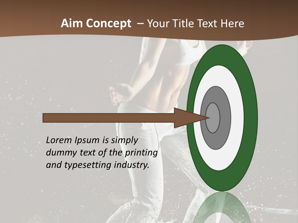 Street Dance Woman PowerPoint Template