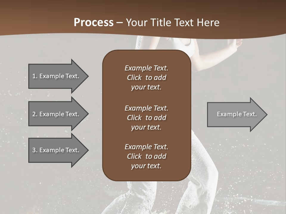 Street Dance Woman PowerPoint Template