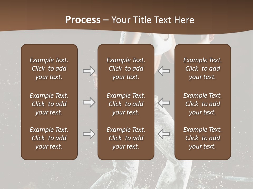 Street Dance Woman PowerPoint Template