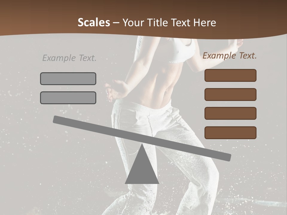 Street Dance Woman PowerPoint Template