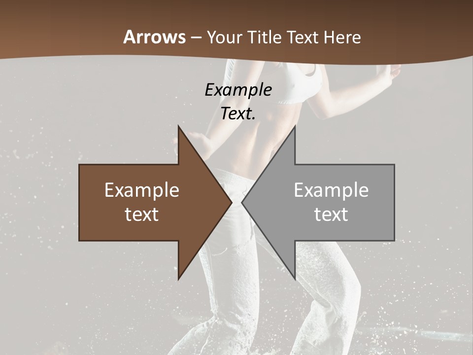 Street Dance Woman PowerPoint Template