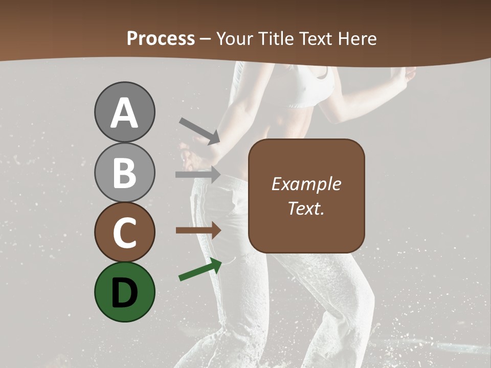 Street Dance Woman PowerPoint Template