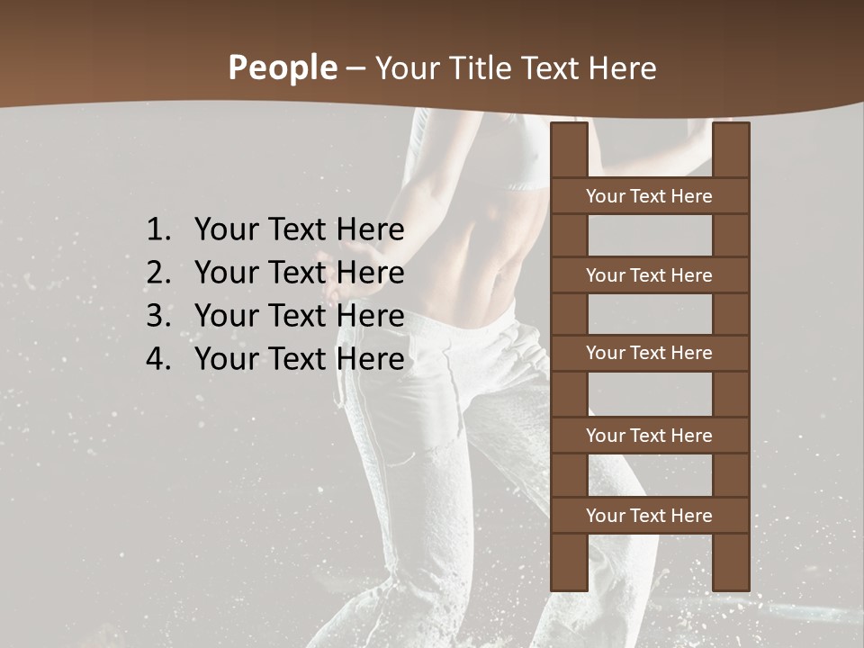 Street Dance Woman PowerPoint Template