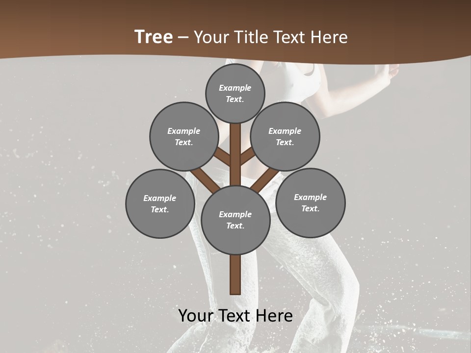 Street Dance Woman PowerPoint Template