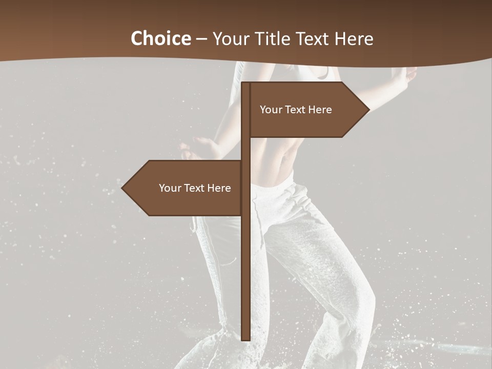 Street Dance Woman PowerPoint Template