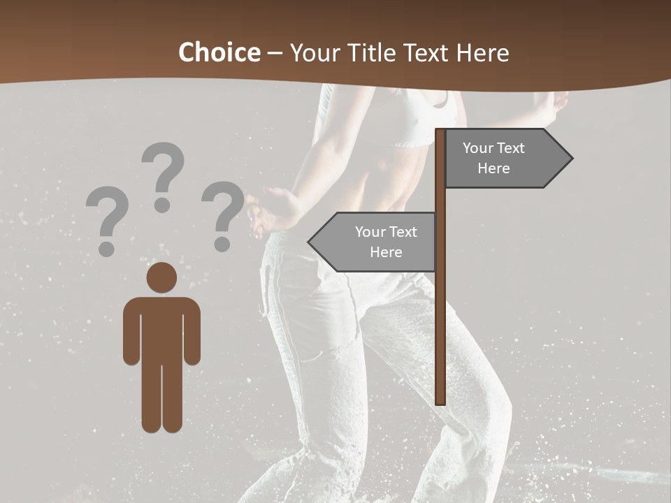 Street Dance Woman PowerPoint Template