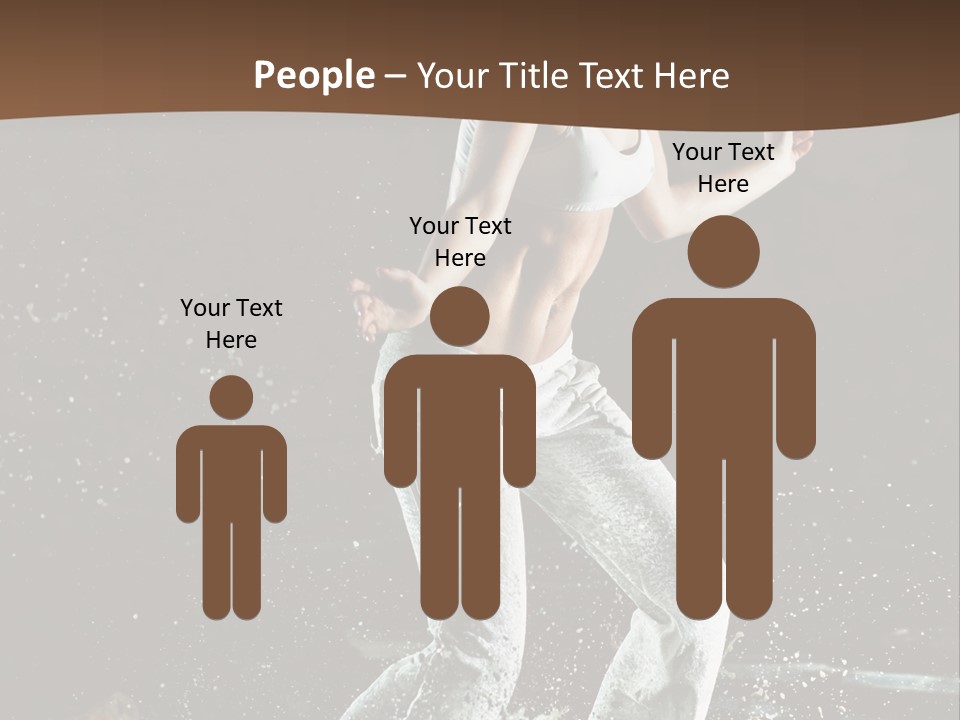 Street Dance Woman PowerPoint Template