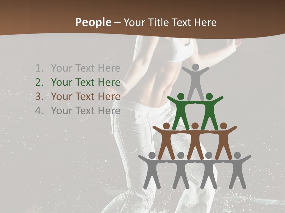 Street Dance Woman PowerPoint Template