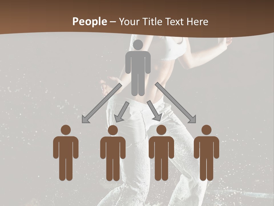 Street Dance Woman PowerPoint Template